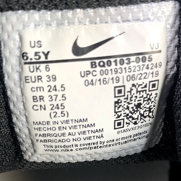 Nike Air Max 270 React Sneakers Black Gold Shoe Size 8 Womens or Youth 6.5 - Picture 11 of 11